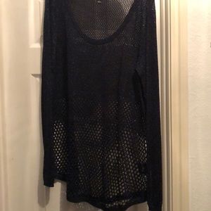 Glittery purple blouse